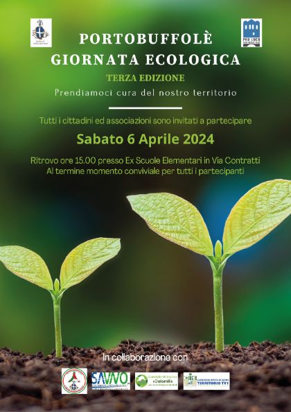 GIORNATA ECOLOGICA A PORTOBUFFOLE' - Prendiamoci cura del nostro territorio