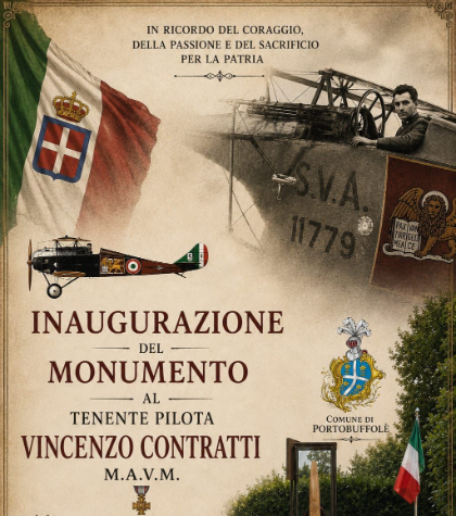 INAGURAZIONE DEL MONUMENTO AL TENENTE PILOTA VINCENZO CONTRATTI