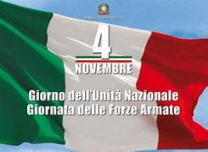 RICORRENZA 4 NOVEMBRE FESTA DELLE FORZE ARMATE